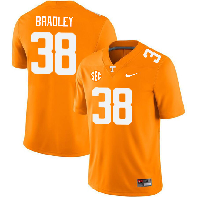 Men #38 Chandavian Bradley Tennessee Volunteers College Football Jerseys Stitched Sale-Orange